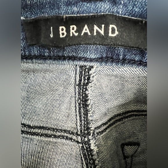 Anthropologie J Brand Maria High Rise skinny Darling raw hem stretch size 27 EUC - Picture 5 of 7